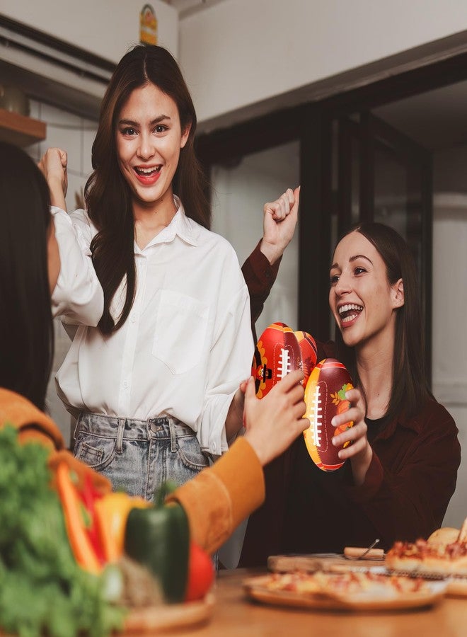 Arrowbash مجموعة أروباش المكونة من 24 كرة قدم صغيرة لتخفيف التوتر في عيد الشكر، مقاس 3.4 بوصة، مثالية كهدايا تذكارية لحفلات الخريف وعيد الشكر، مناسبة للمنزل والمكتب والمدرسة والأنشطة الخارجية. - Image 5